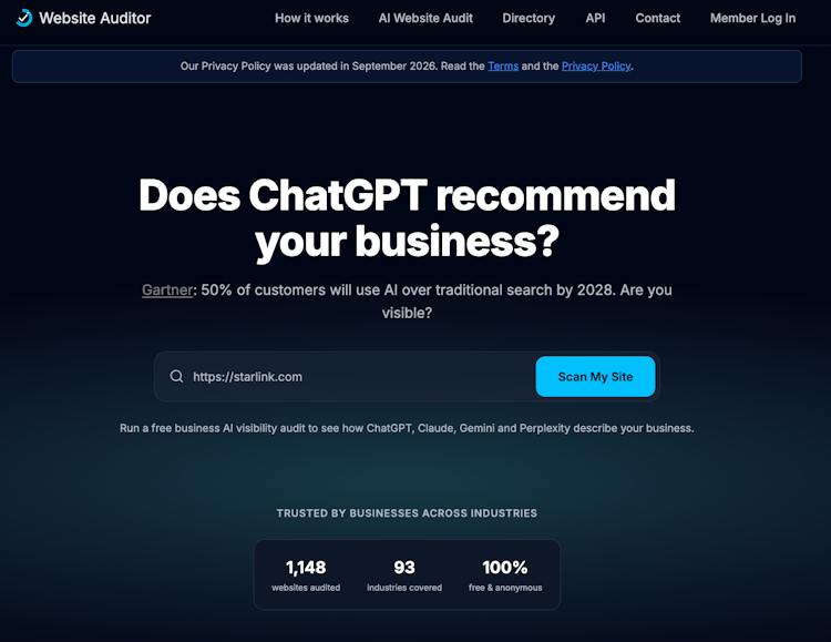 AI Website Auditor